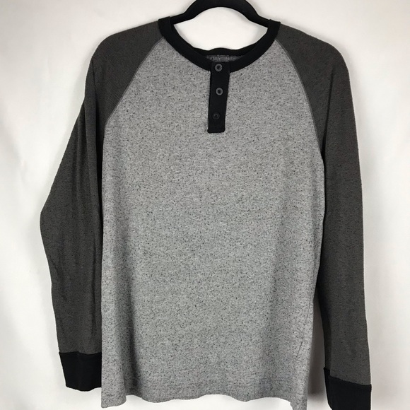 BDG Other - BDG Men’s Shirt Nubby Grey Medium Henley